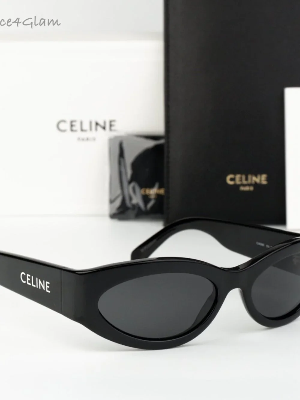 Celine Women Sunglasses Black Grey Cat Eye CL40288I MONOCHROMS 01A NEW AUTHENTIC - Picture 1 of 10
